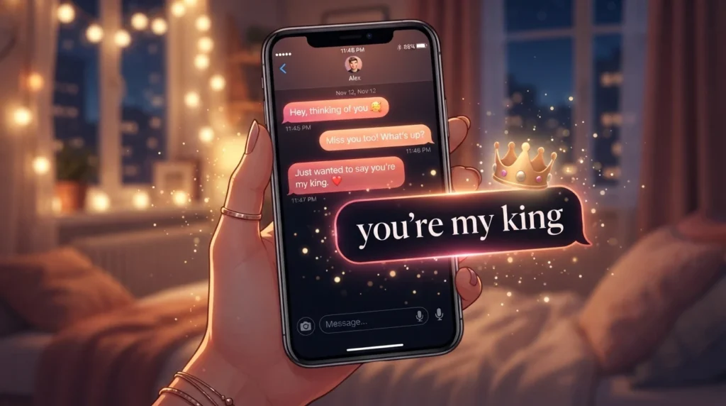 Replies when a girl calls you king