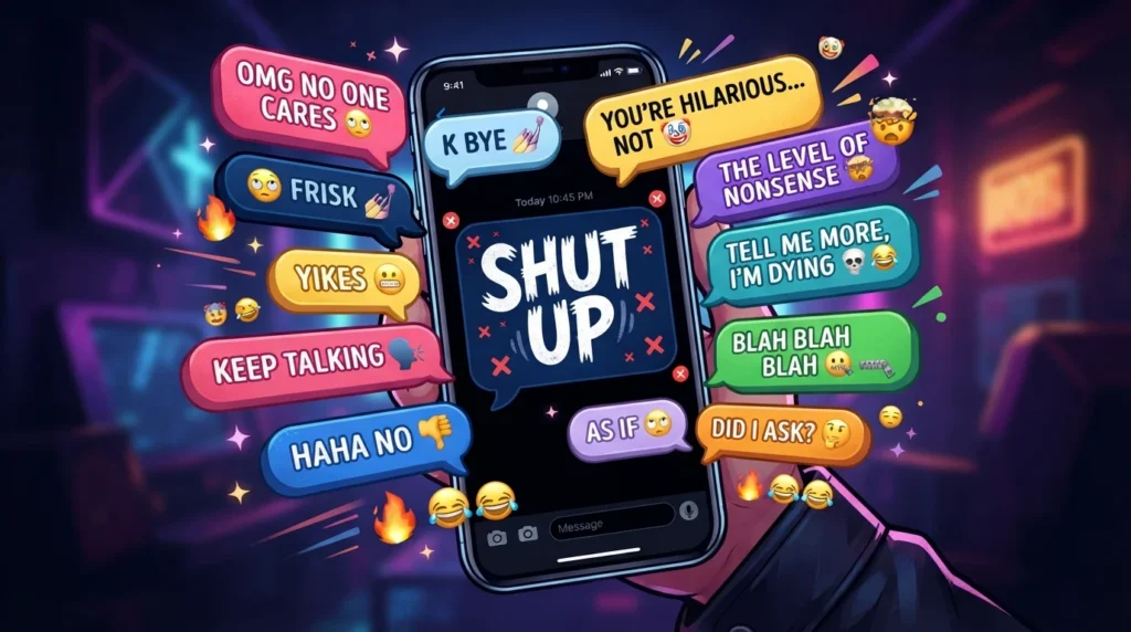 best replies to shut up