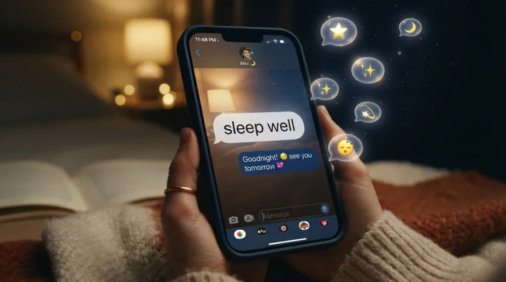 best replies to sleep well messages