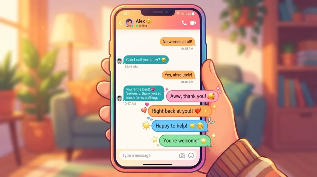 charming replies to you're the best