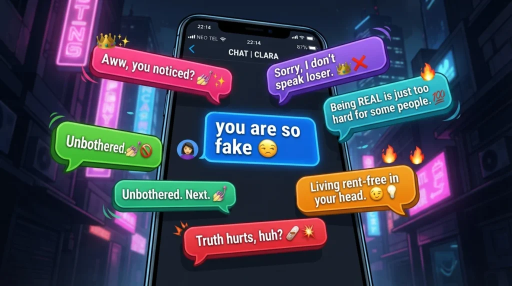 comebacks when someone calls you fake