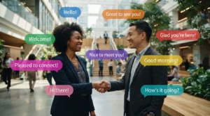 Nice to meet you replies