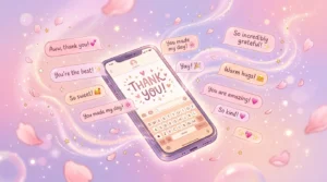 Replies to thank you from a crush