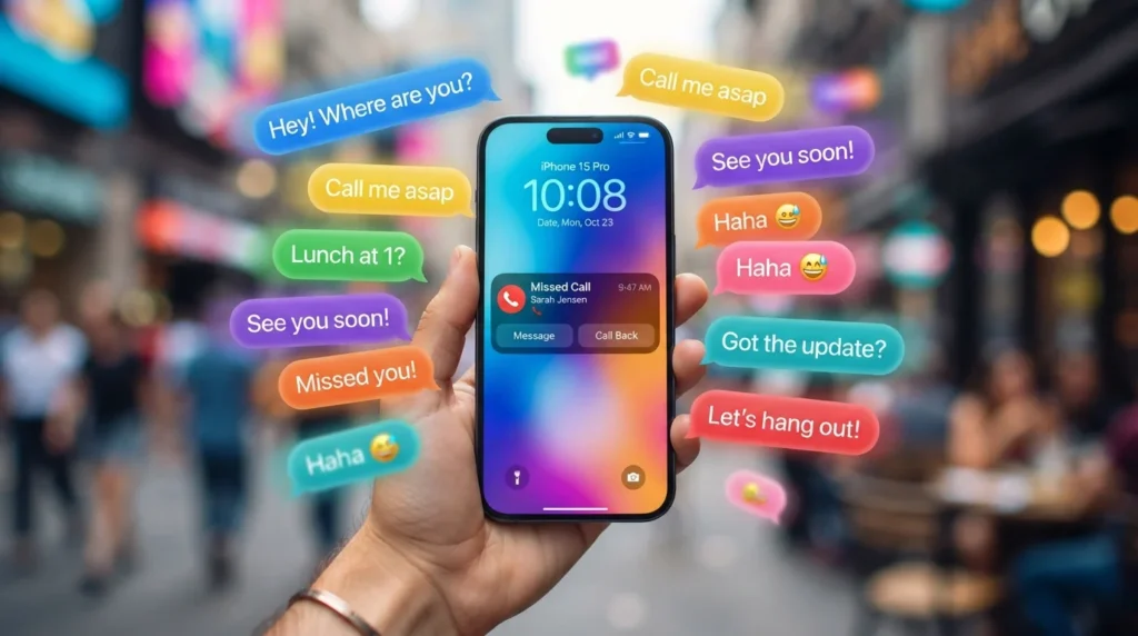 Responses to a missed call
